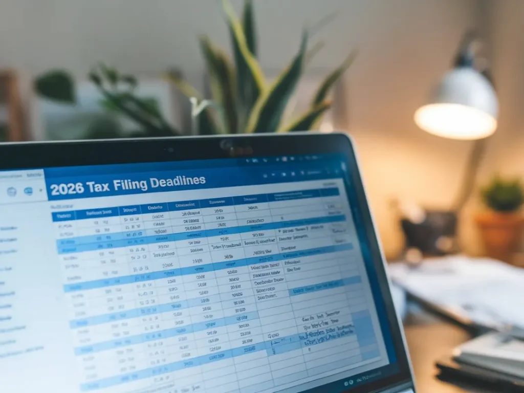 2026 Tax Filing Deadlines